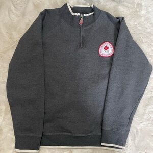 Vintage Men’s 2006 Canadian Olympic Team Hudson’s Bay Half-Zip Sweater